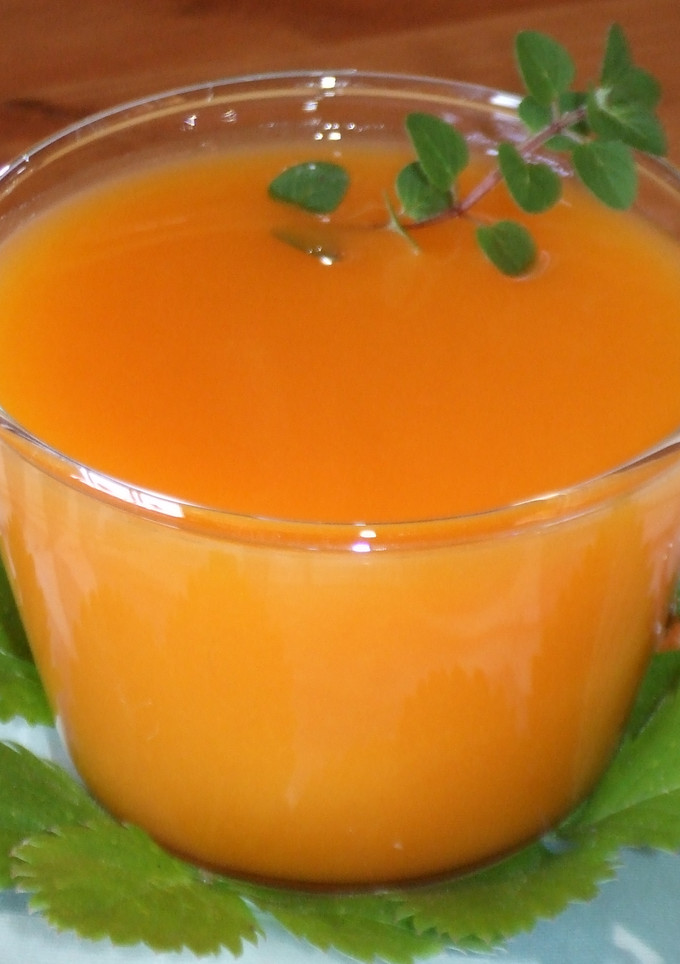 Una foto de Gazpacho de calabaza a la naranja