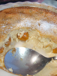 Una foto de Clafoutis de mirabeles