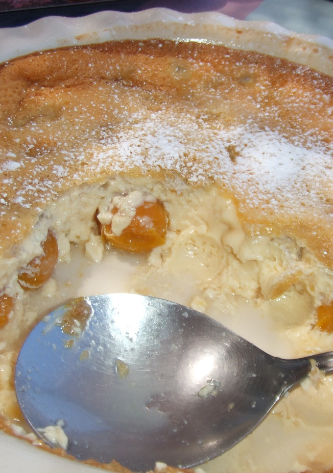 Una foto de Clafoutis de mirabeles