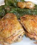 Pollo gustoso al limón, con vermú 