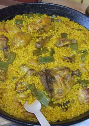 Una foto de Paella valenciana a mi manera