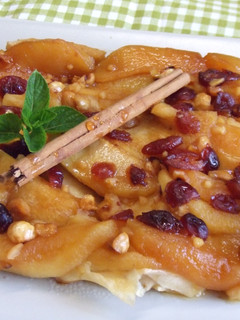 Una foto de Manzanas al ron