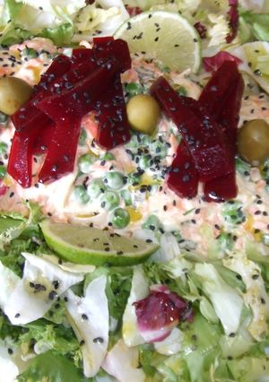 Una foto de Ensalada de ave