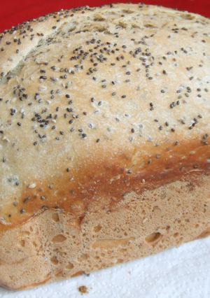 Una foto de Pan ciabatta con semillas de chía y sésamo negro