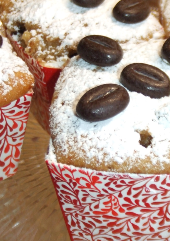 Una foto de Pastelitos al café con chips de chocolate 