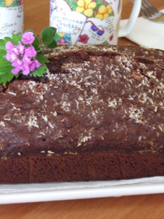 Foto principal de Cake de cacao con coco, naranja y nueces