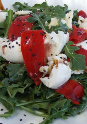 Una foto de Ensalada de pimientos asados