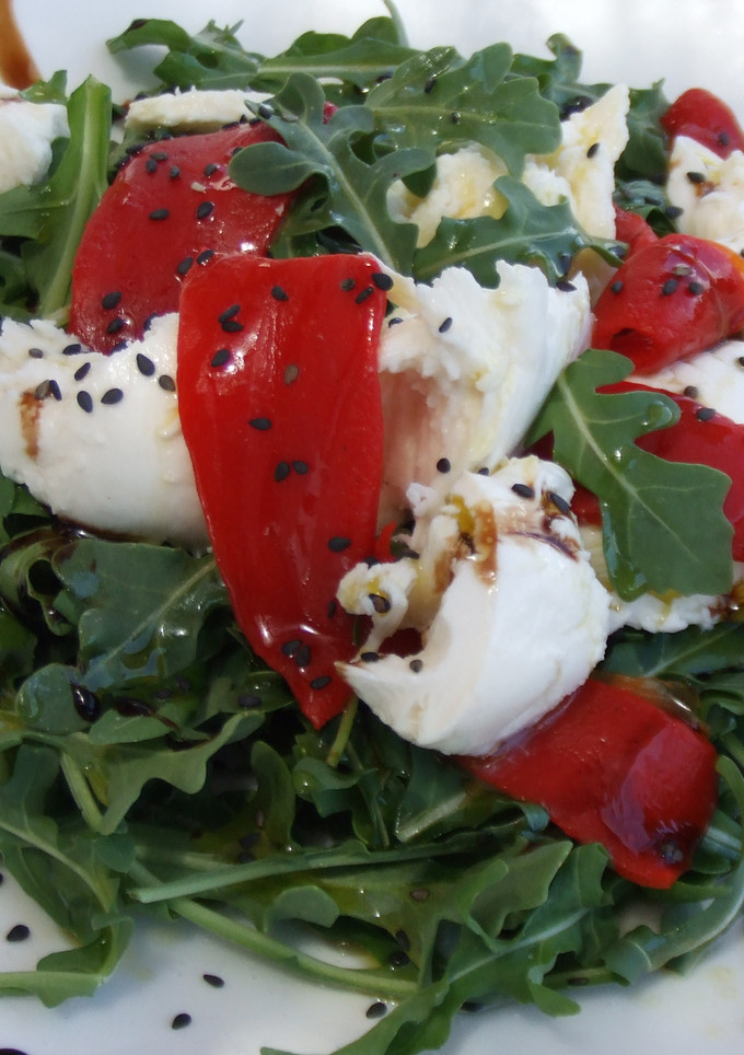 Una foto de Ensalada de pimientos asados
