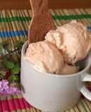 Helado de melón cantalupo 