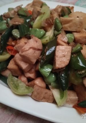 Foto resep Tumis pedas tahu Pete...maknyusss