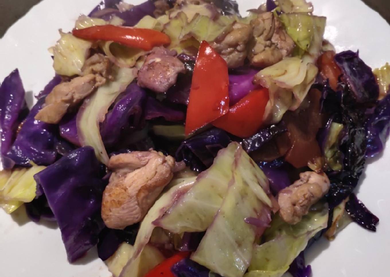 Green and Purple Cabbage