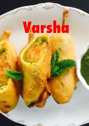A picture of Mirchi Vada.