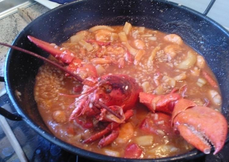 Arroz con bogavante al señoret