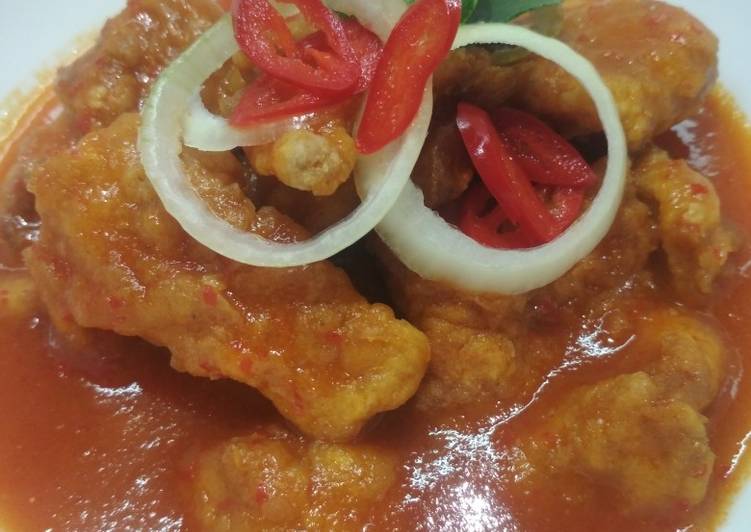 Cara Gampang Menyiapkan Tuna Goreng Krispy Saus Padang, Lezat