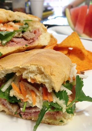 Hình của món Bánh mì thịt.