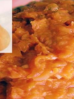 Una foto de Quibebe de calabaza con tomate (polenta de Calabaza con tomate)