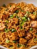Peanut noodles with spicy tofu