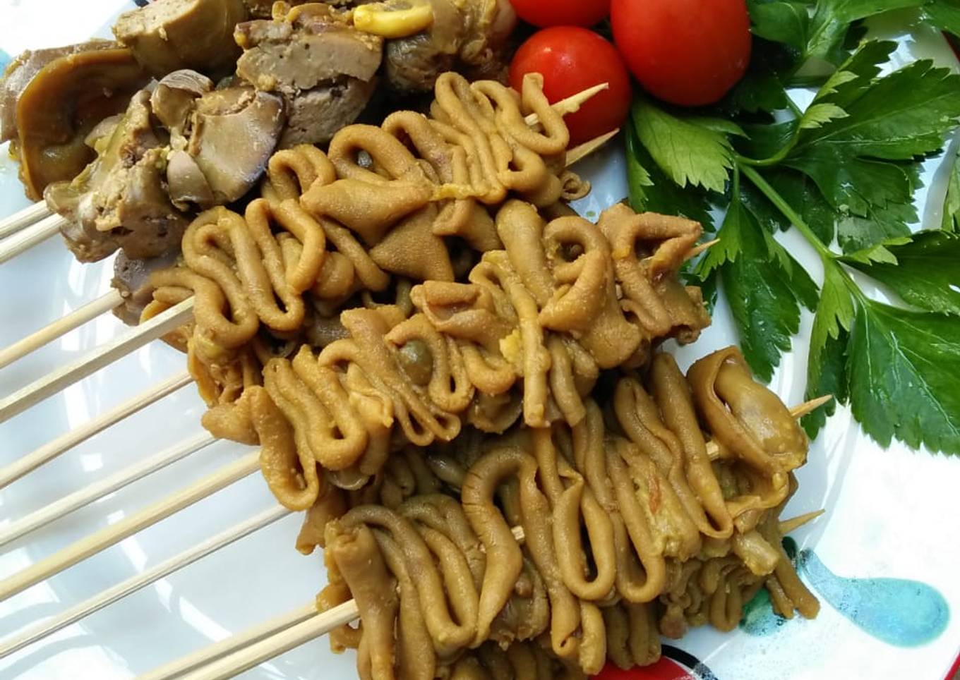 Sate Usus dan Ati Ampela Ayam