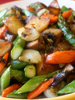 Una foto de Verduras salteados