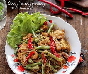 Resep mudah Oseng kacang panjang tempe Gurih Mantul