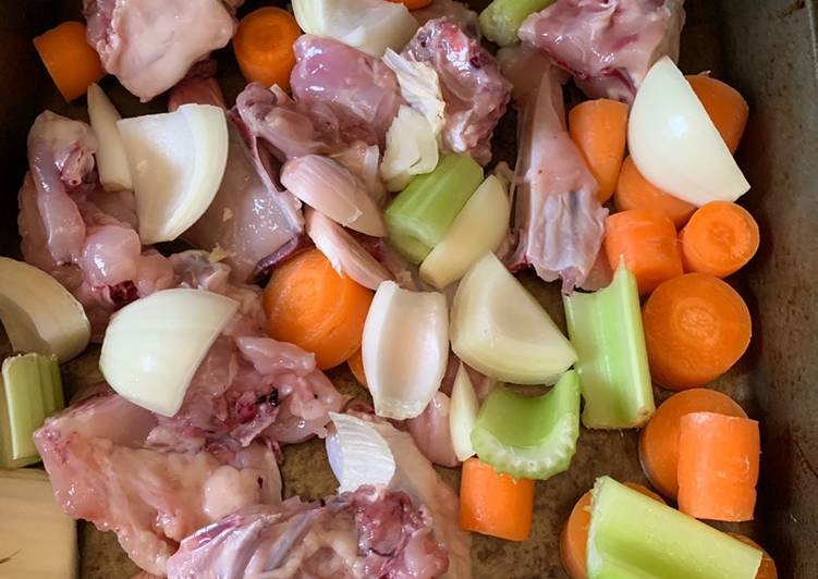 Steps to Prepare Perfect Brown chicken stock