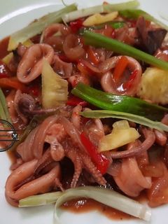 Foto resep 2. Cumi Asam Manis
