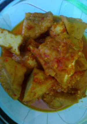 Foto resep Tahu kulit kuah pedas