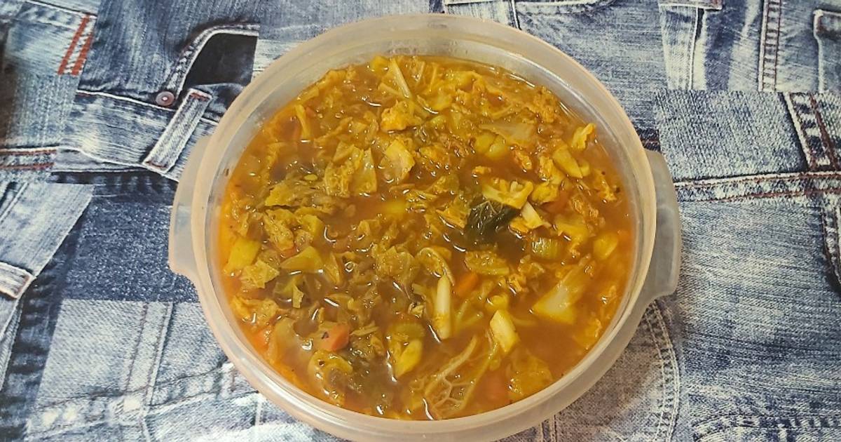 Sopa De Repollo Receta De Gilbert Aprenent A La Vida 📚♻️☯️ Cookpad