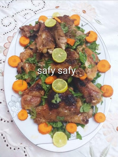 صورة لوصفة فراخ مشوية بالتوم والجنزبيل
