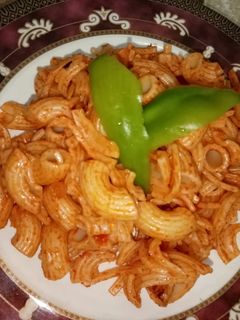 صورة لوصفة مكرونة بالصلصة
