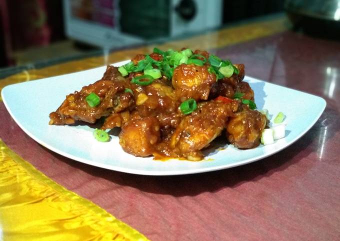 Ayam goreng korea (yangnyeom tongdark)