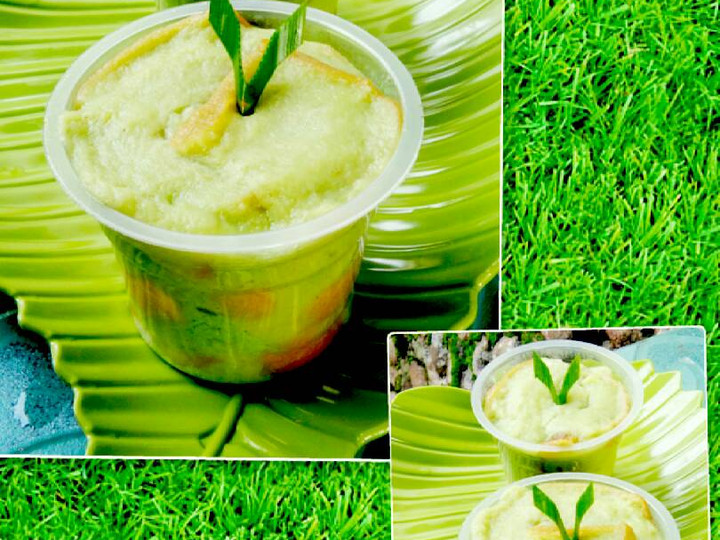 Cara Buat Puding Roti Santan Pandan Kukus Enak Dan Mudah