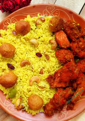 নিরামিষ মোতি পোলাও(niramish moti pulao recipe in Bengali) রেসিপির প্রধান ছবি