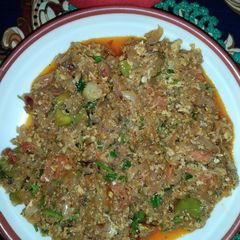 A picture of Dhaba style egg.