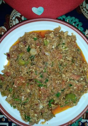 A picture of Dhaba style egg.