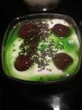 Manzanas con yogur griego y menta