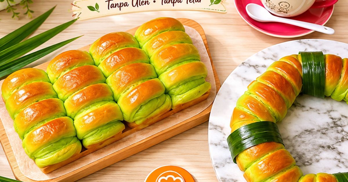 Bund Roti Resep Roti Pandan Empuk Tanpa Ulen Tanpa Telur oleh Oktaviani (Bund ...