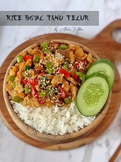Foto resep Rice Bowl Tahu Telur
