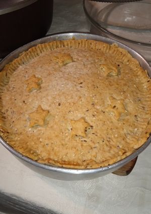 Una foto de Tarta de cebolla y puerro