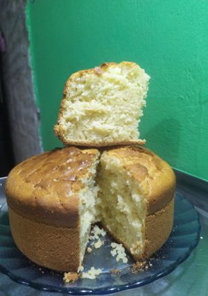 Una foto de Bizcochuelo de vainilla rápido y sencillo