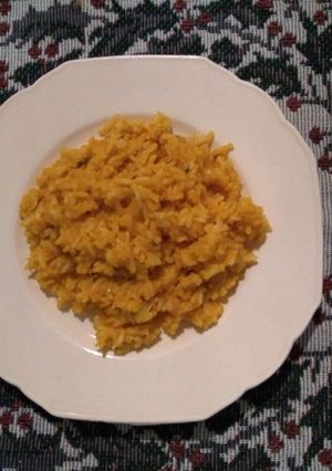 Una foto de Risotto de zapallo criollo