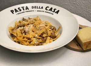 Foto de Tagliatelle de Peru com Cogumelos