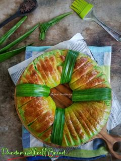 Foto resep Pandan Woll Roll Bread