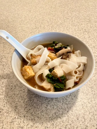 Recipe Mushroom and Swiss Chard Rice Noodle Soup the So Delicious Appealing