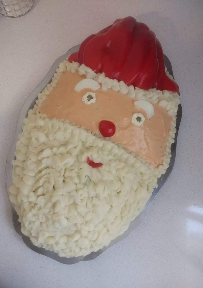 Una foto de Papá Noel Navideño