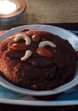 চকোলেট সুজি হালুয়া(chocolate sooji halwa recipe in bengali) রেসিপির প্রধান ছবি
