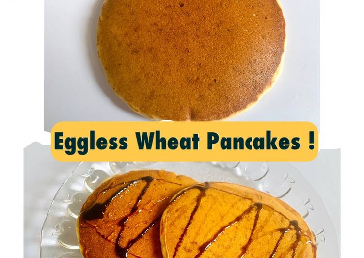 Whole Wheat Pancakes (Eggless)