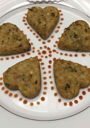 A picture of Moong dal hearts.
