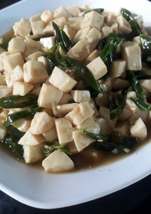 Foto resep Oseng Putih telor ayam cabe hijau