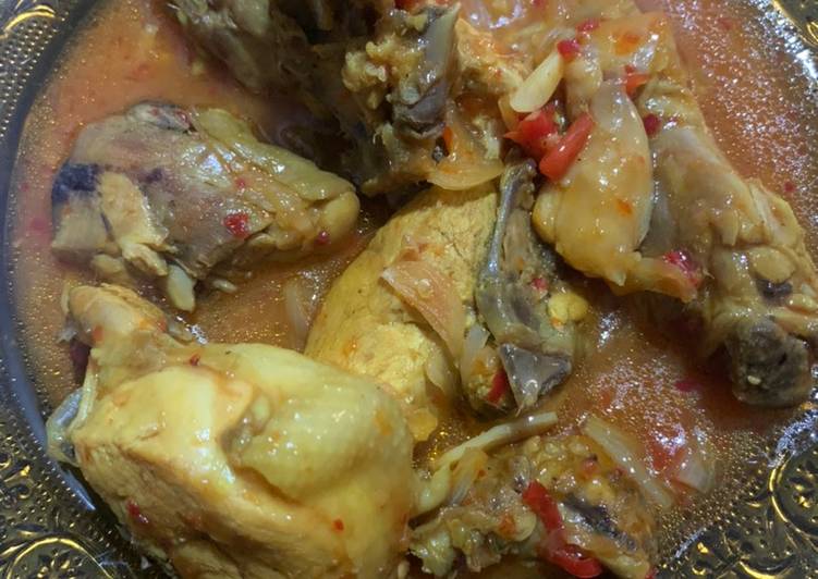 Ayam pedas manis saus bangkok😋